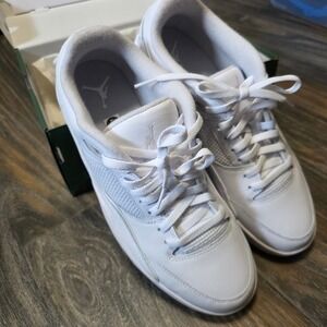 Jordan Flight Court Mens White/Vast Grey Sneakers HF3255-105 Size 12